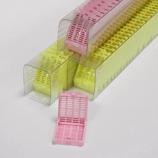 Biopsie -Gewebe -Einbettungskassette für die Sammlung von Probenabteilung des Krankenhauses Pathologie verwendet