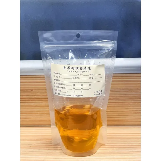 Großhandel maßgeschneiderte Probenbehälter Medizinische Probenbeutel für einen sicheren biologischen Transport verwendet