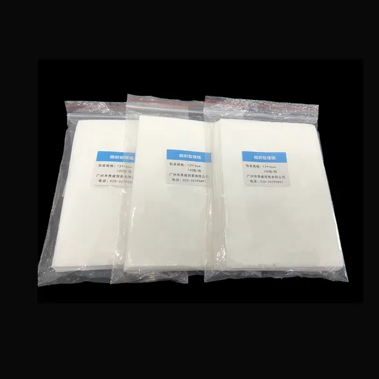 Hochwertige Einweg -medizinische Versorgung Pathologie Gewebeeinbettungspapier für das Labor verwendet