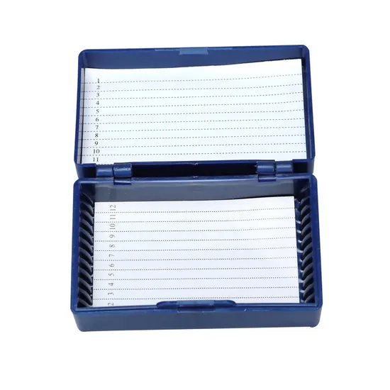 China Manufacturing Probe Container Microskop Slide Storage Box verwendet für Bildungseinrichtungen